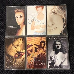 Celine Dion Cassette Tape Lot - 6 Albums